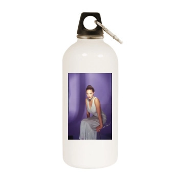 Katherine Heigl White Water Bottle With Carabiner