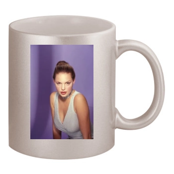 Katherine Heigl 11oz Metallic Silver Mug