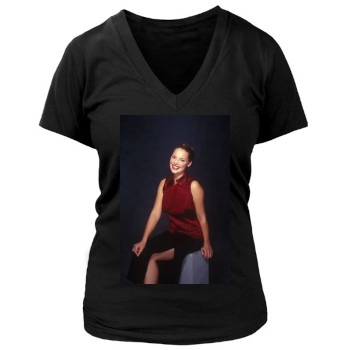 Katherine Heigl Women's Deep V-Neck TShirt