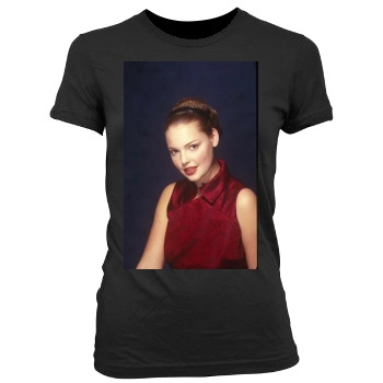 Katherine Heigl Women's Junior Cut Crewneck T-Shirt