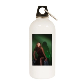 Katherine Heigl White Water Bottle With Carabiner