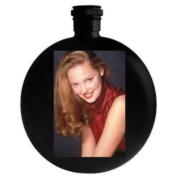 Katherine Heigl Round Flask