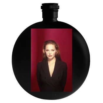 Katherine Heigl Round Flask