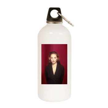 Katherine Heigl White Water Bottle With Carabiner