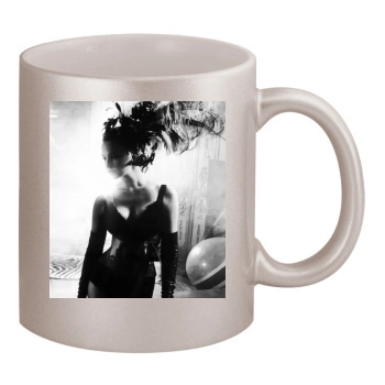 Katherine Heigl 11oz Metallic Silver Mug