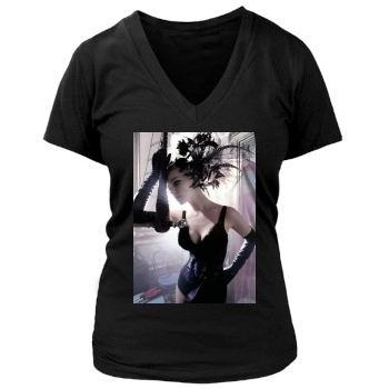 Katherine Heigl Women's Deep V-Neck TShirt