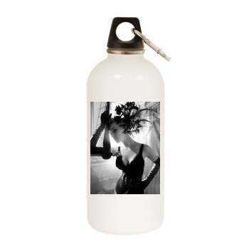 Katherine Heigl White Water Bottle With Carabiner