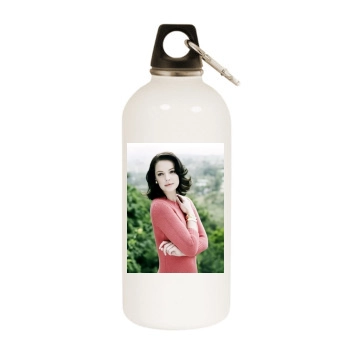 Katherine Heigl White Water Bottle With Carabiner