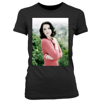 Katherine Heigl Women's Junior Cut Crewneck T-Shirt