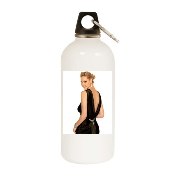 Katherine Heigl White Water Bottle With Carabiner