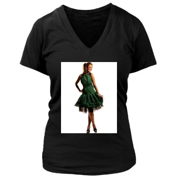 Katherine Heigl Women's Deep V-Neck TShirt