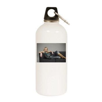 Katherine Heigl White Water Bottle With Carabiner