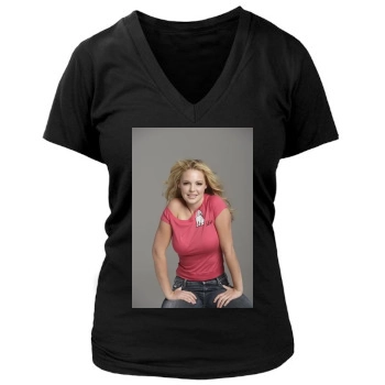 Katherine Heigl Women's Deep V-Neck TShirt