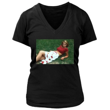 Katherine Heigl Women's Deep V-Neck TShirt