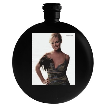 Katherine Heigl Round Flask