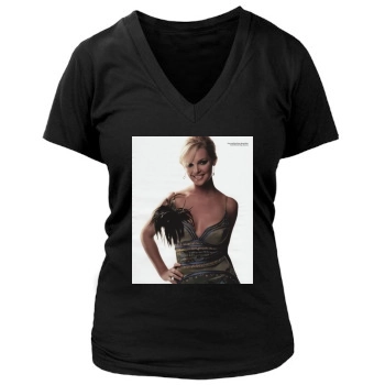 Katherine Heigl Women's Deep V-Neck TShirt