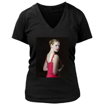 Katherine Heigl Women's Deep V-Neck TShirt