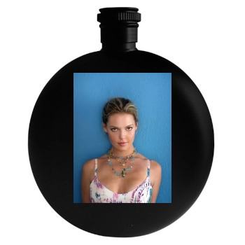 Katherine Heigl Round Flask