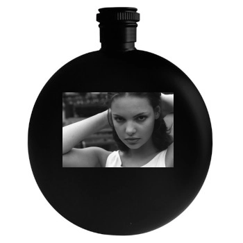 Katherine Heigl Round Flask