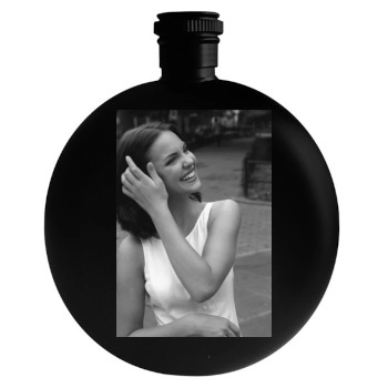 Katherine Heigl Round Flask