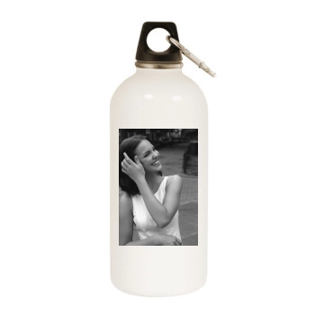 Katherine Heigl White Water Bottle With Carabiner