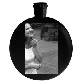 Katherine Heigl Round Flask