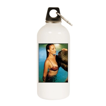 Katherine Heigl White Water Bottle With Carabiner