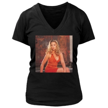 Katherine Heigl Women's Deep V-Neck TShirt