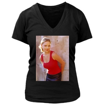 Katherine Heigl Women's Deep V-Neck TShirt