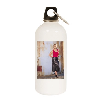 Katherine Heigl White Water Bottle With Carabiner