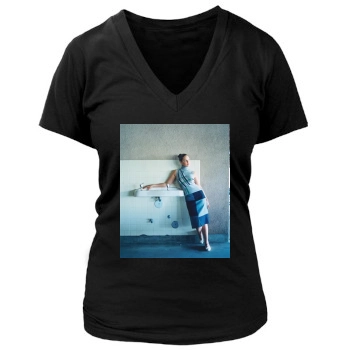 Katherine Heigl Women's Deep V-Neck TShirt