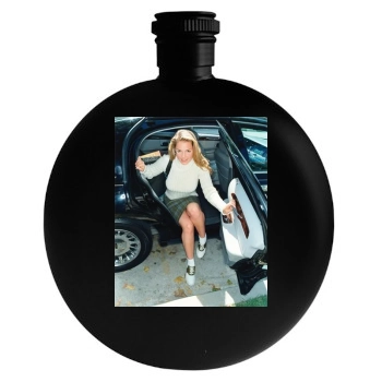 Katherine Heigl Round Flask