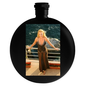 Katherine Heigl Round Flask