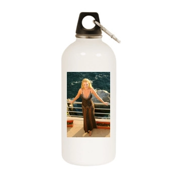 Katherine Heigl White Water Bottle With Carabiner