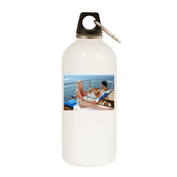 Katherine Heigl White Water Bottle With Carabiner