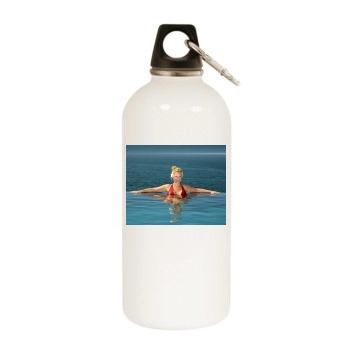 Katherine Heigl White Water Bottle With Carabiner