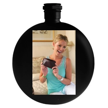 Katherine Heigl Round Flask