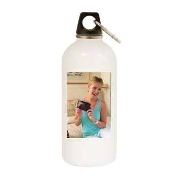 Katherine Heigl White Water Bottle With Carabiner