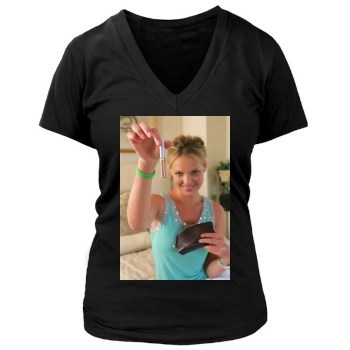 Katherine Heigl Women's Deep V-Neck TShirt