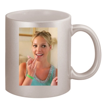 Katherine Heigl 11oz Metallic Silver Mug