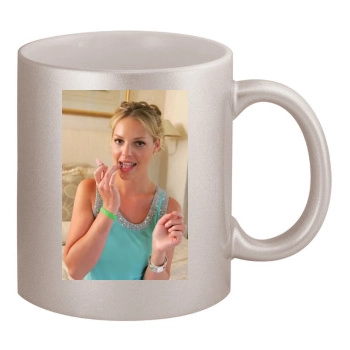 Katherine Heigl 11oz Metallic Silver Mug