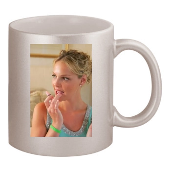 Katherine Heigl 11oz Metallic Silver Mug