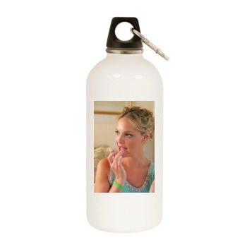 Katherine Heigl White Water Bottle With Carabiner