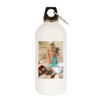 Katherine Heigl White Water Bottle With Carabiner