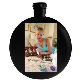 Katherine Heigl Round Flask