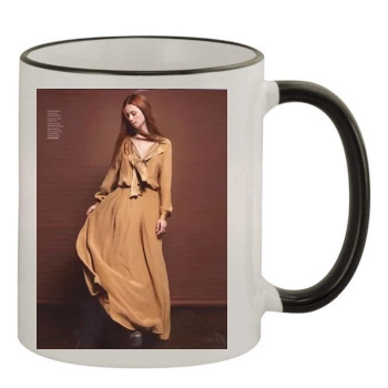 Bonnie Wright 11oz Colored Rim & Handle Mug