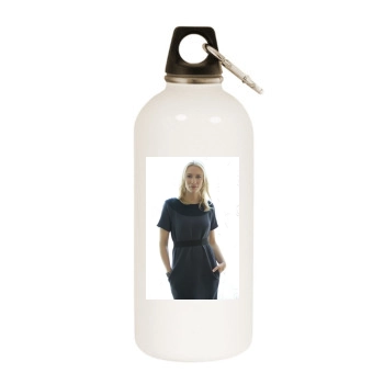 Cate Blanchett White Water Bottle With Carabiner