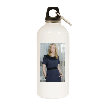 Cate Blanchett White Water Bottle With Carabiner