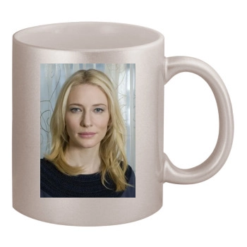 Cate Blanchett 11oz Metallic Silver Mug