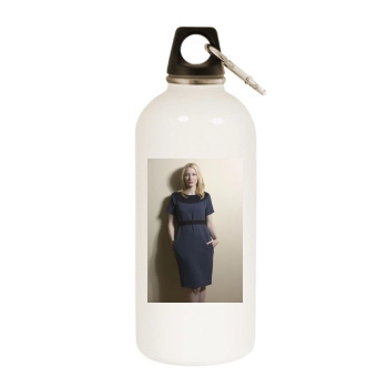 Cate Blanchett White Water Bottle With Carabiner